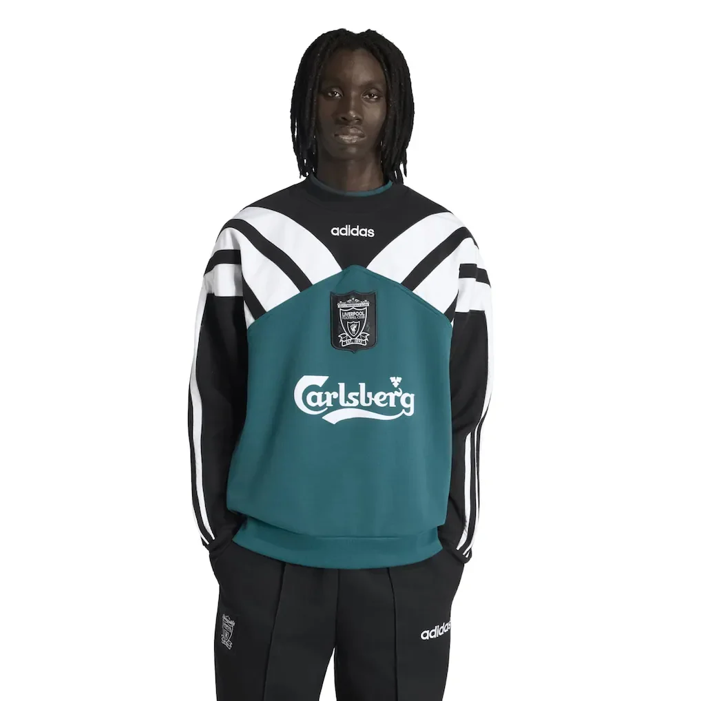 Liverpool adidas Originals 1995 Crew Sweater - Green - £85.00