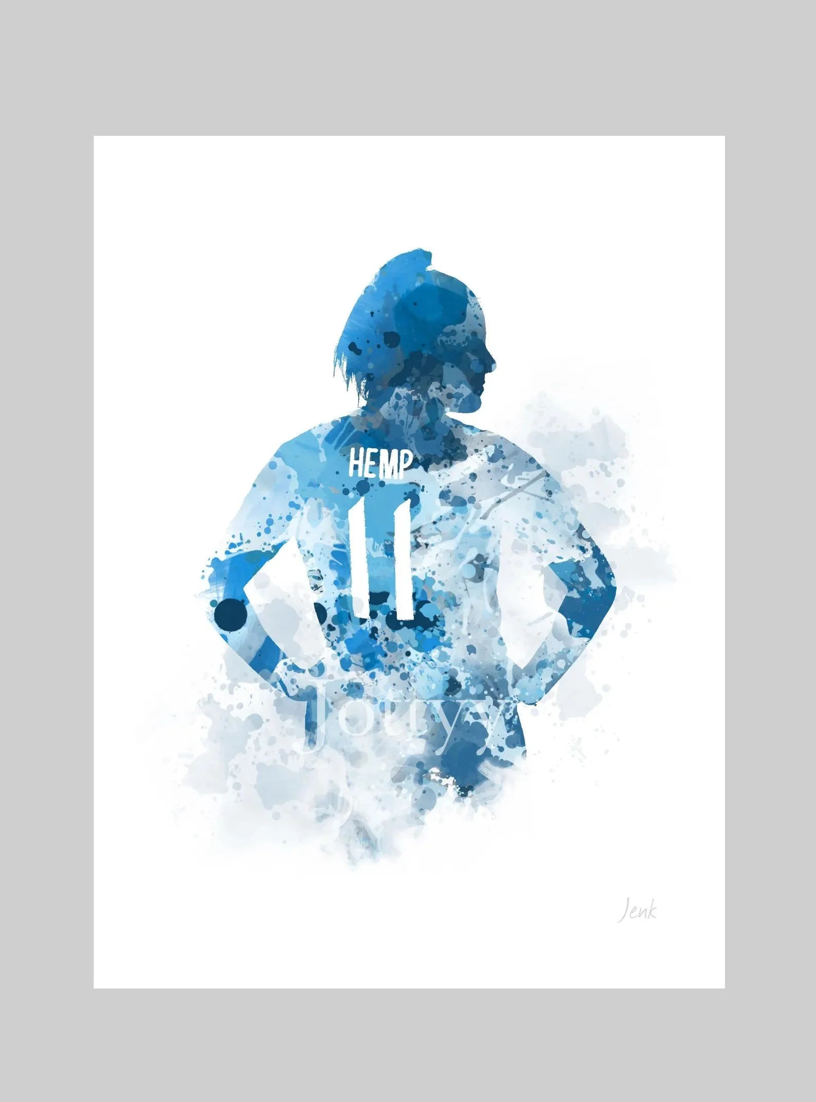 Lauren Hemp Art Print Manchester City Women's A4 - £11.91
