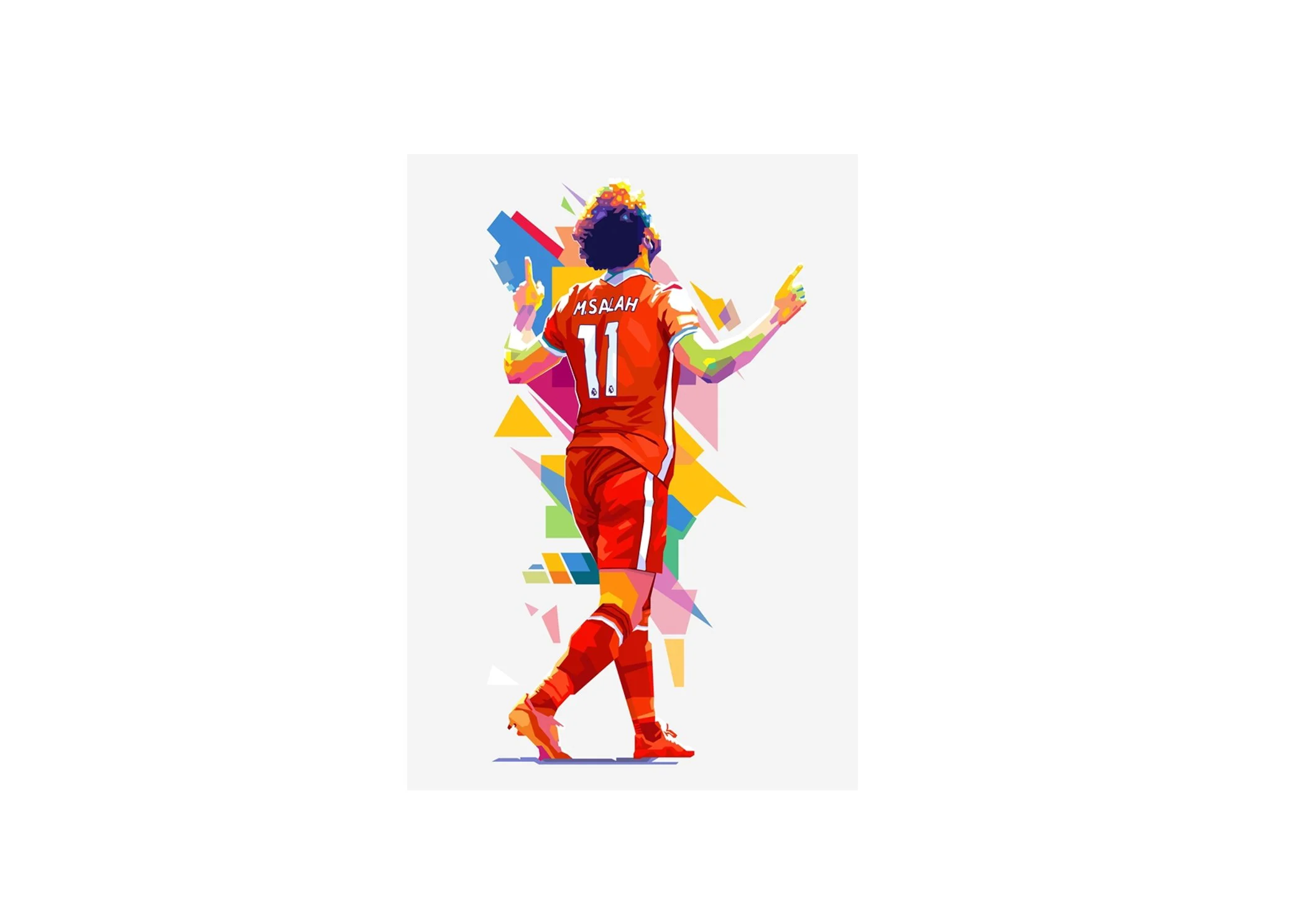 Mohamed Salah - Art Print No Frame (19.7 x 27.6in) - £36.33