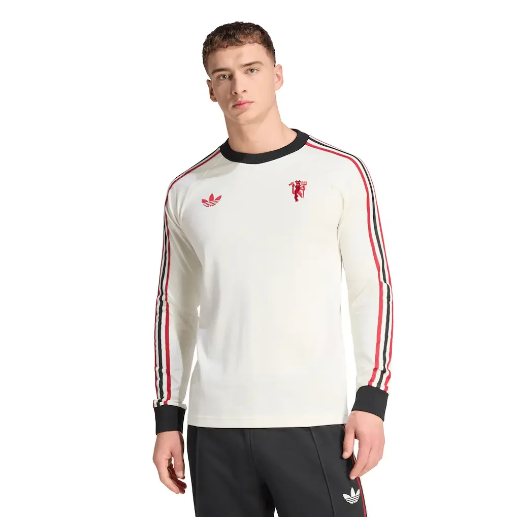 Manchester United adidas Originals Long Sleeve Top - Off White
 £60.00 