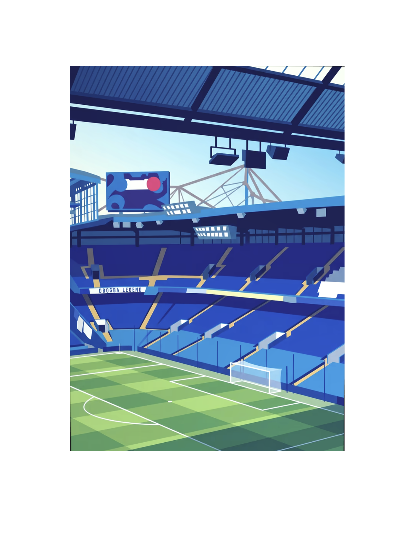 Stamford Bridge Chelsea FC 26.6" x 18.9" Metal Plate
 £84.99 