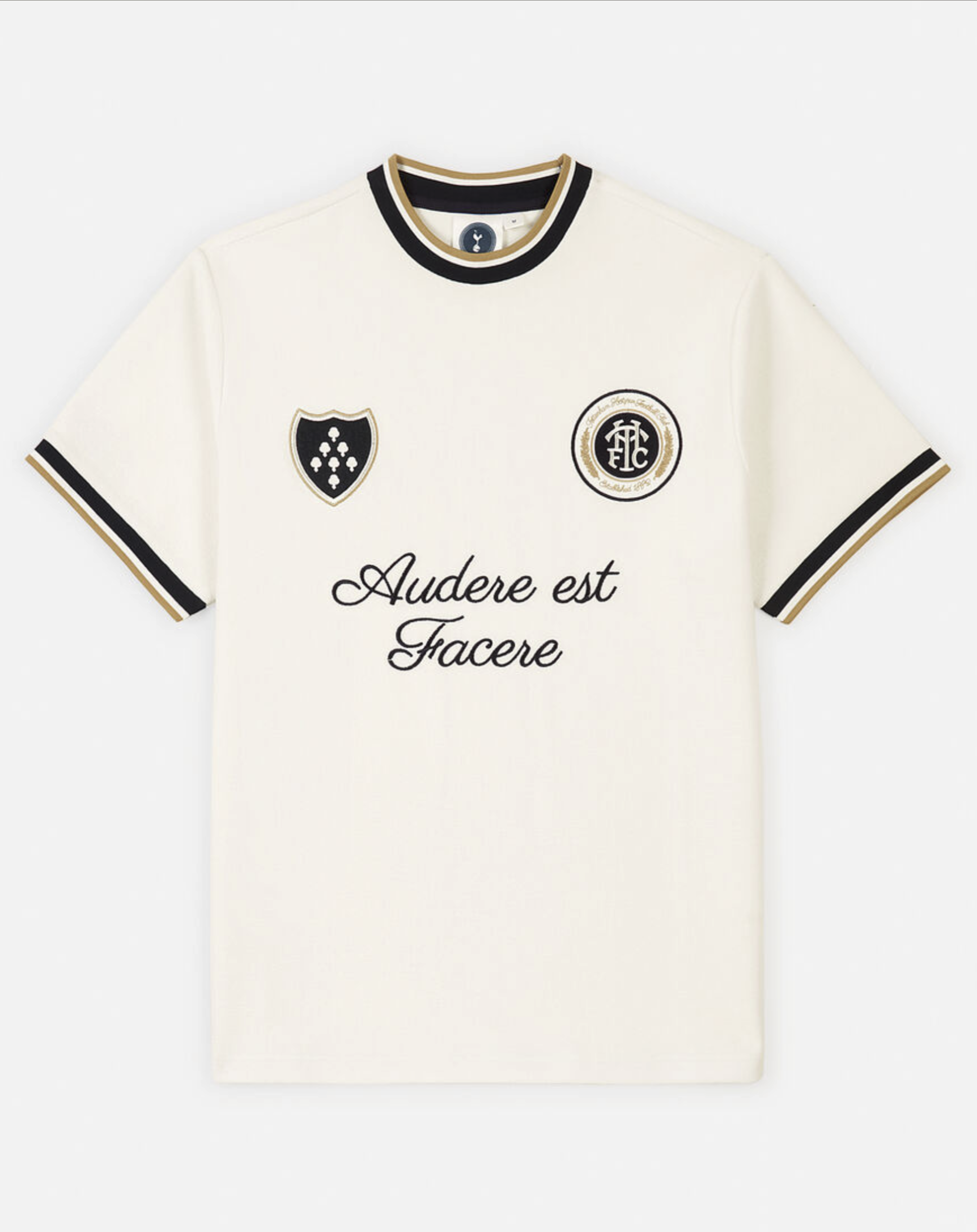 Spurs Mens N17 Audere Est Facere Cream T-Shirt
 £40.00 