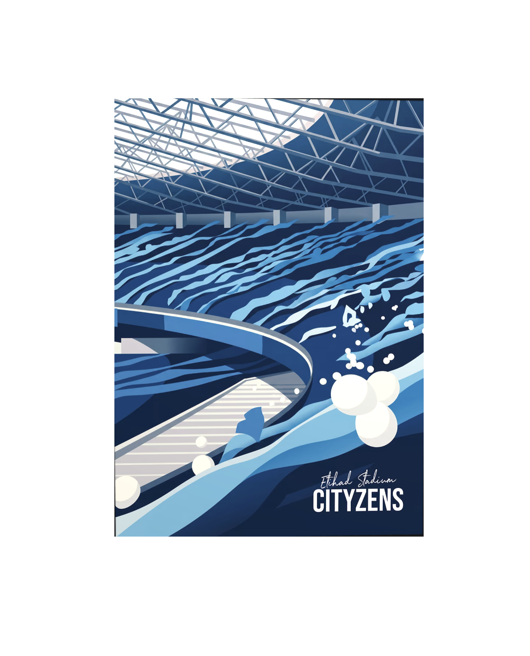 Manchester City FC Etihad Stadium Gloss 26.6" x 18.9" Metal Plate
 £84.99 