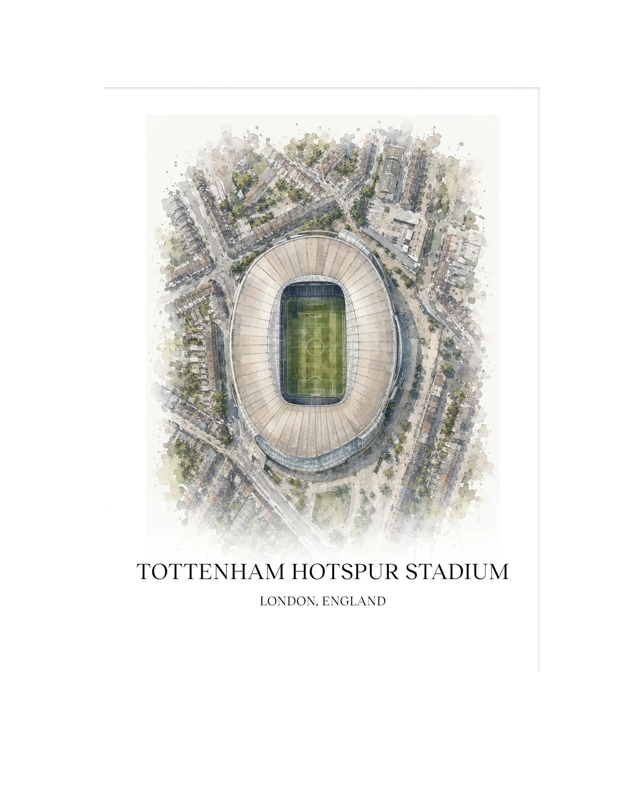 Tottenham Hotspur Stadium Aerial Art Print 45cm x 60cm Black Frame
 £89.95 