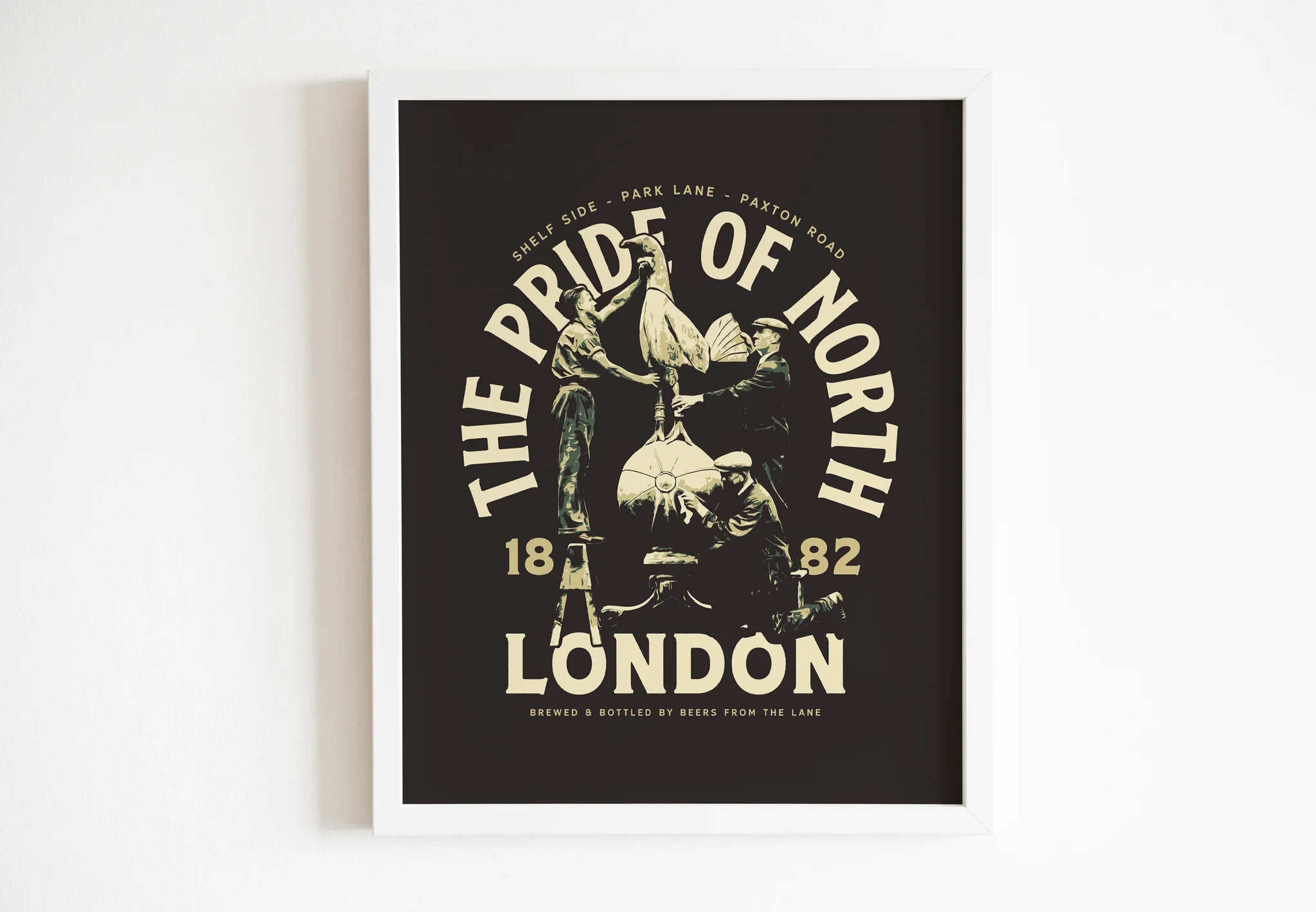 North London Pride | Tottenham Hotspur FC | 10in x 12in Framed Wall Art - £24.99