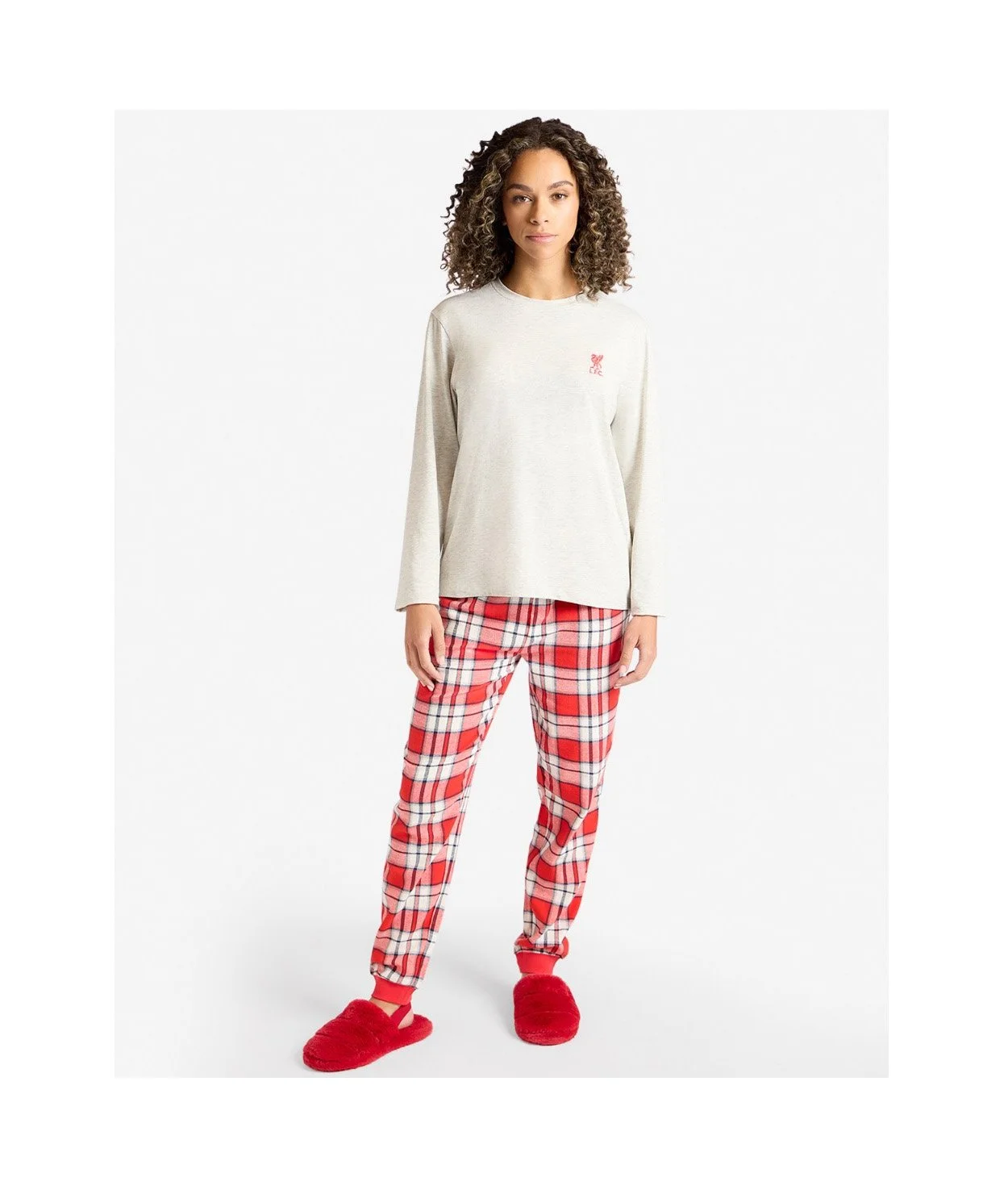 LFC Womens Long Check Pyjama Set - £24.00