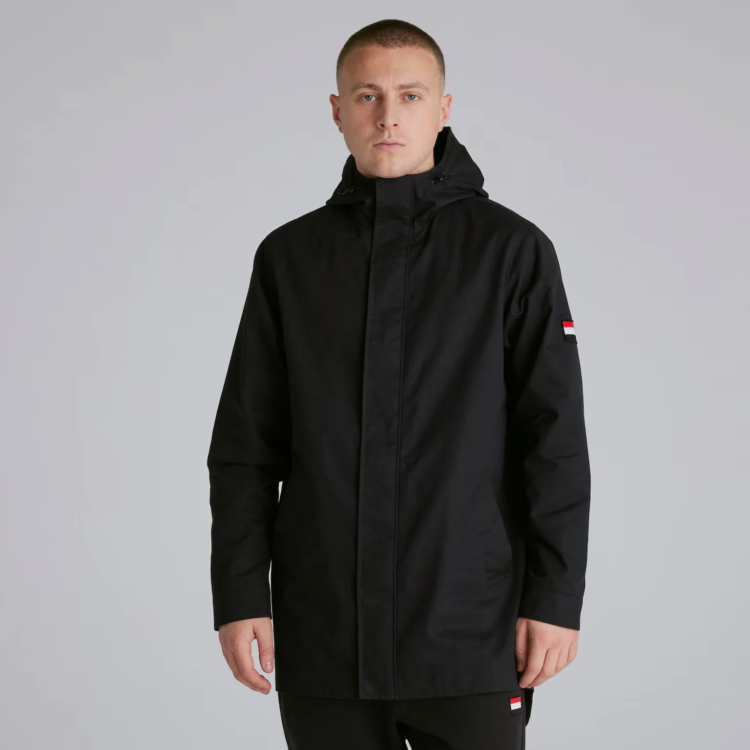 Manchester United Funnel Neck Parka Black - £90.00