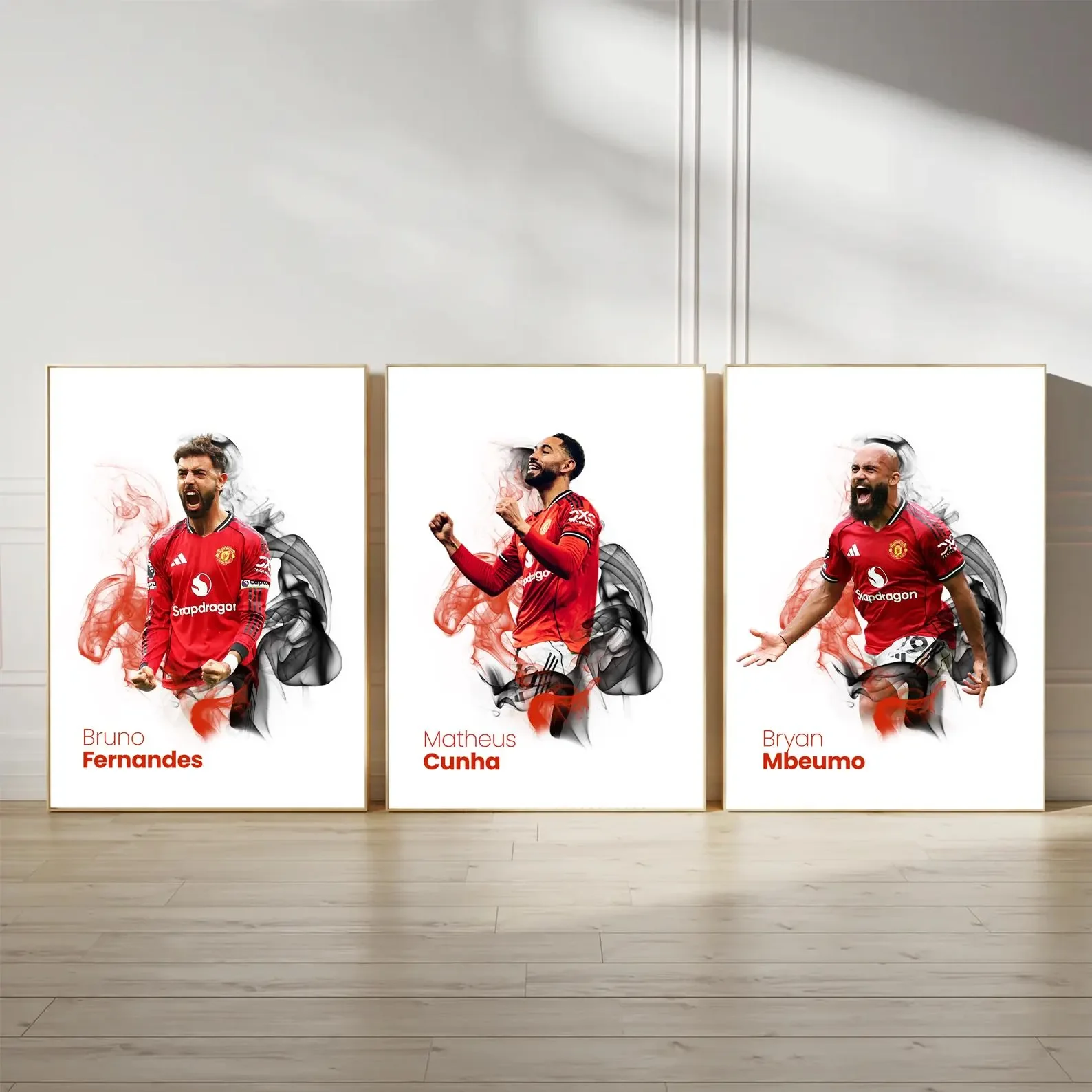 3 Manchester United Football Posters – Smoke - A3 Unframed Glossy Prints - £39.00