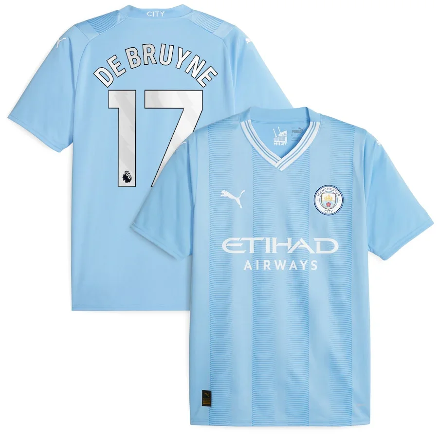 Kevin De Bruyne Manchester City FC No. 17 Home Jersey 2023/24 - £66.88