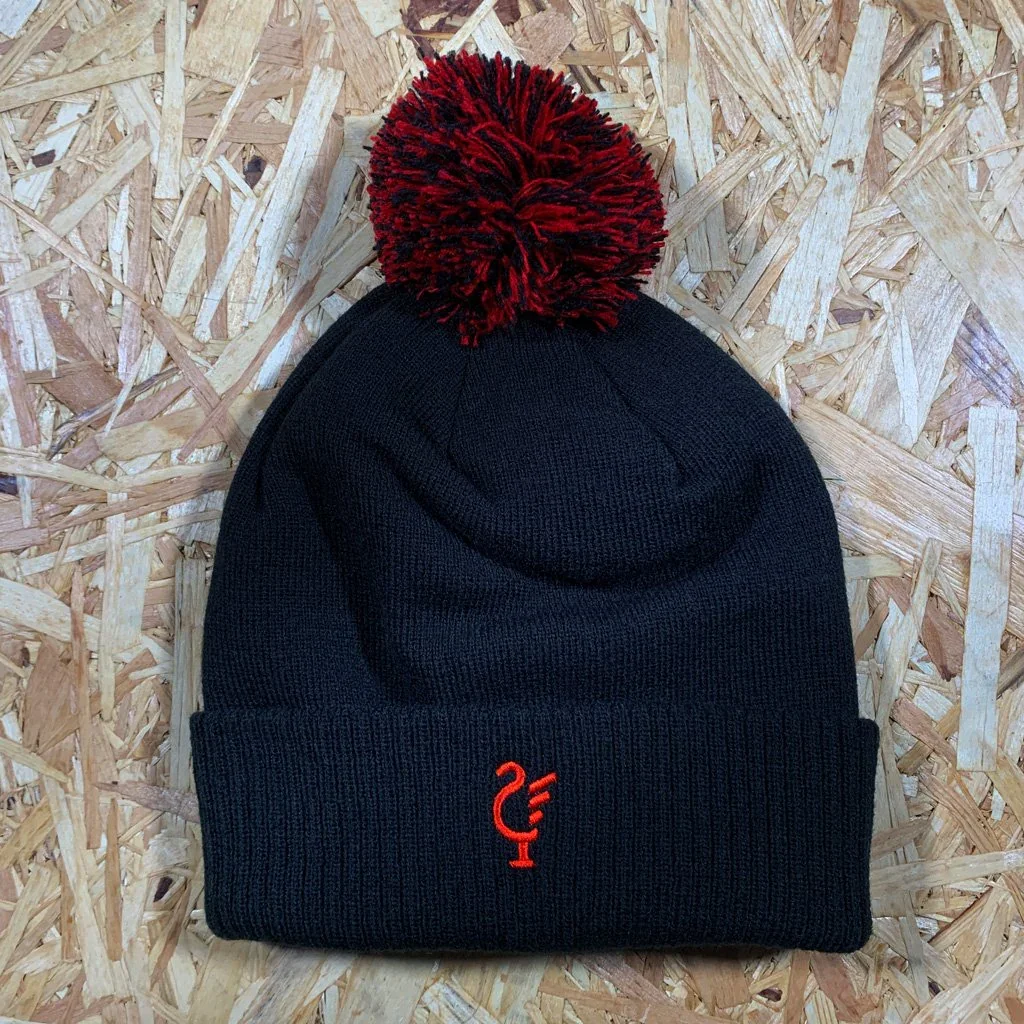 Liverpool Scouse 77 bobble hat black/red - £25.00