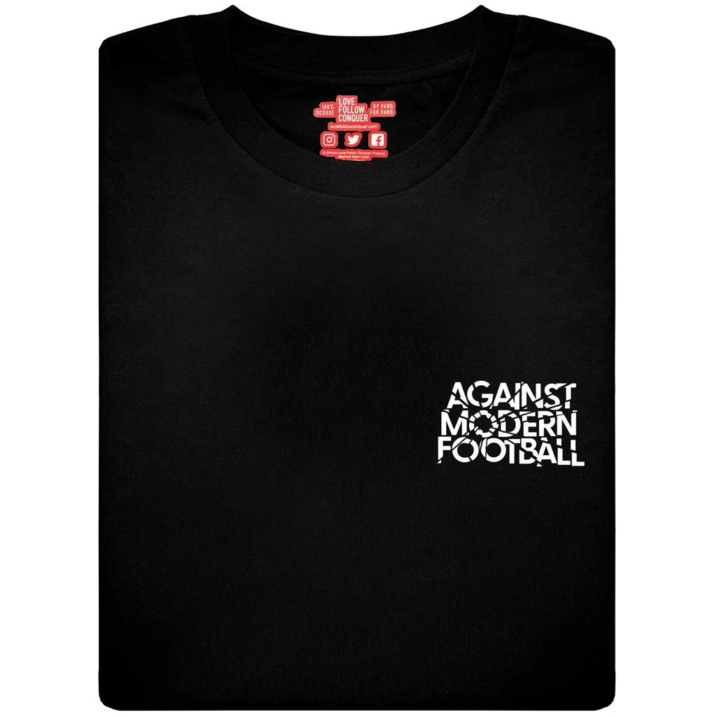Liverpool Against Modern Football Black T-Shirt - £28.00 