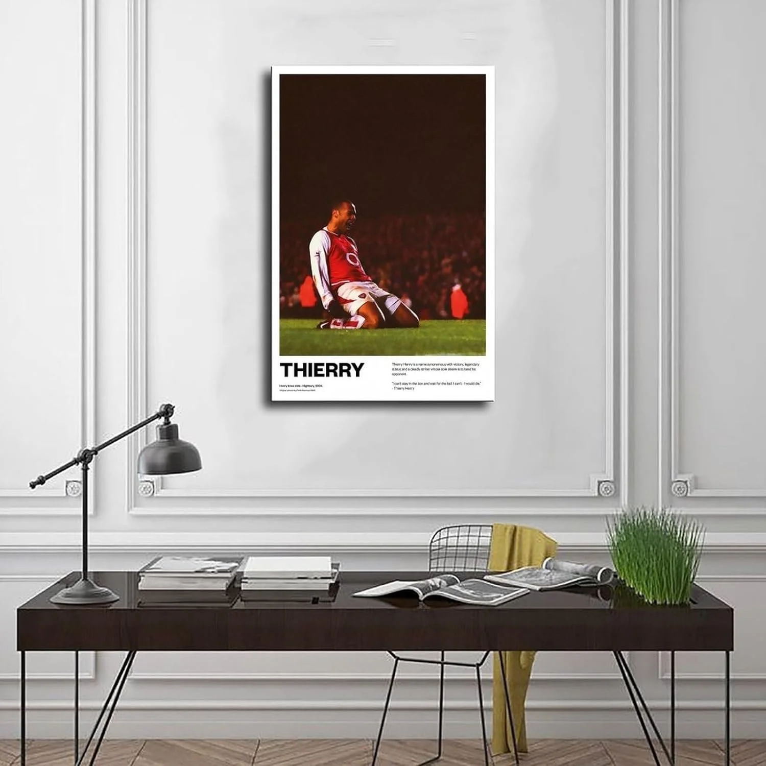 Thierry Henry Arsenal  FC Canvas Wall Art Print 16x24inch (40x60cm) - £59.90
