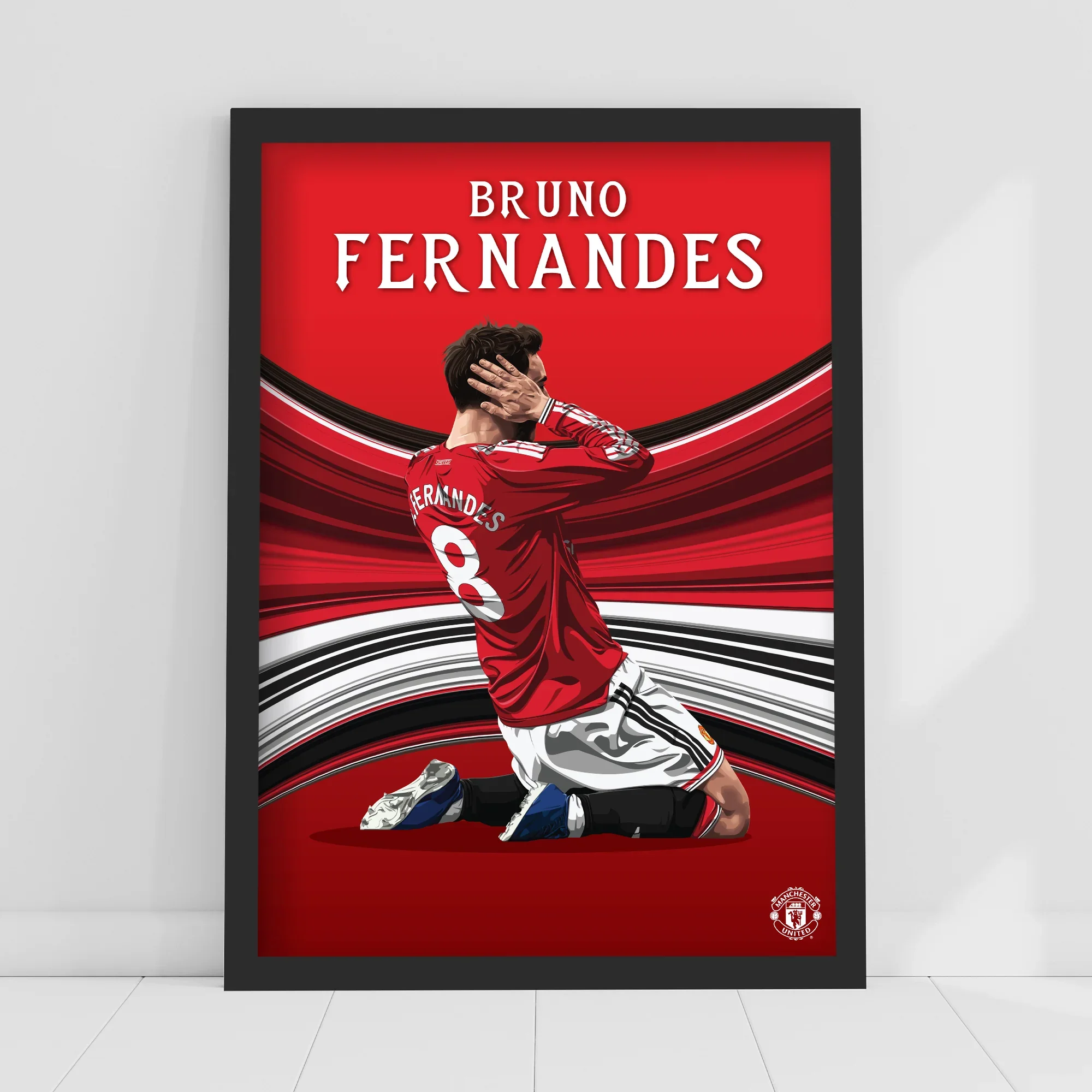 Manchester United Print - Bruno Fernandes 25/26 Football Wall Art (A4 Unframed)  
 £11.99 