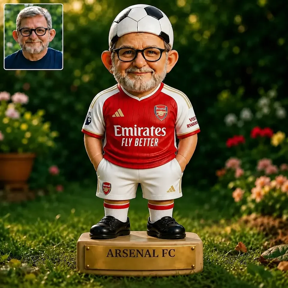 Personalised Arsenal Premier League 26/27 Acrylic Plaque Stake Gnome 20cm
 £20.50 