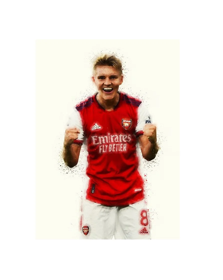 Martin Odegaard | Arsenal FC | 21cm x 30cm Premium Poster - £10.81