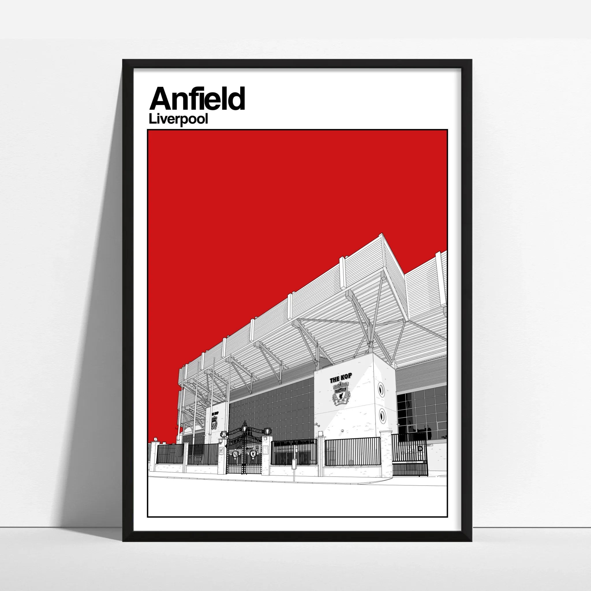 Liverpool FC Art Print of The Kop Anfield A3
 £24.95 