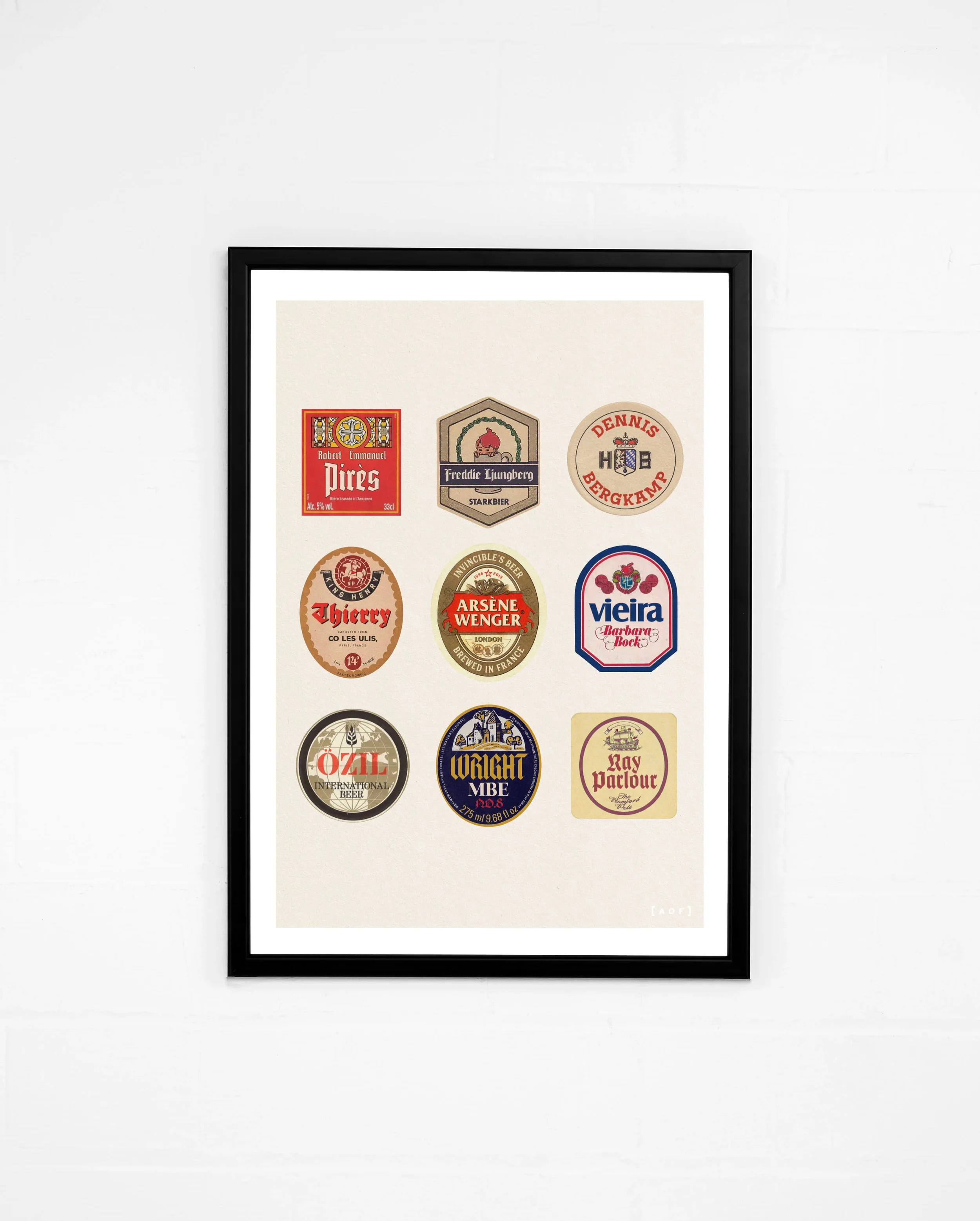 Arsenal Brewed At The Home of Football Print | A4 Framed - £40.00
