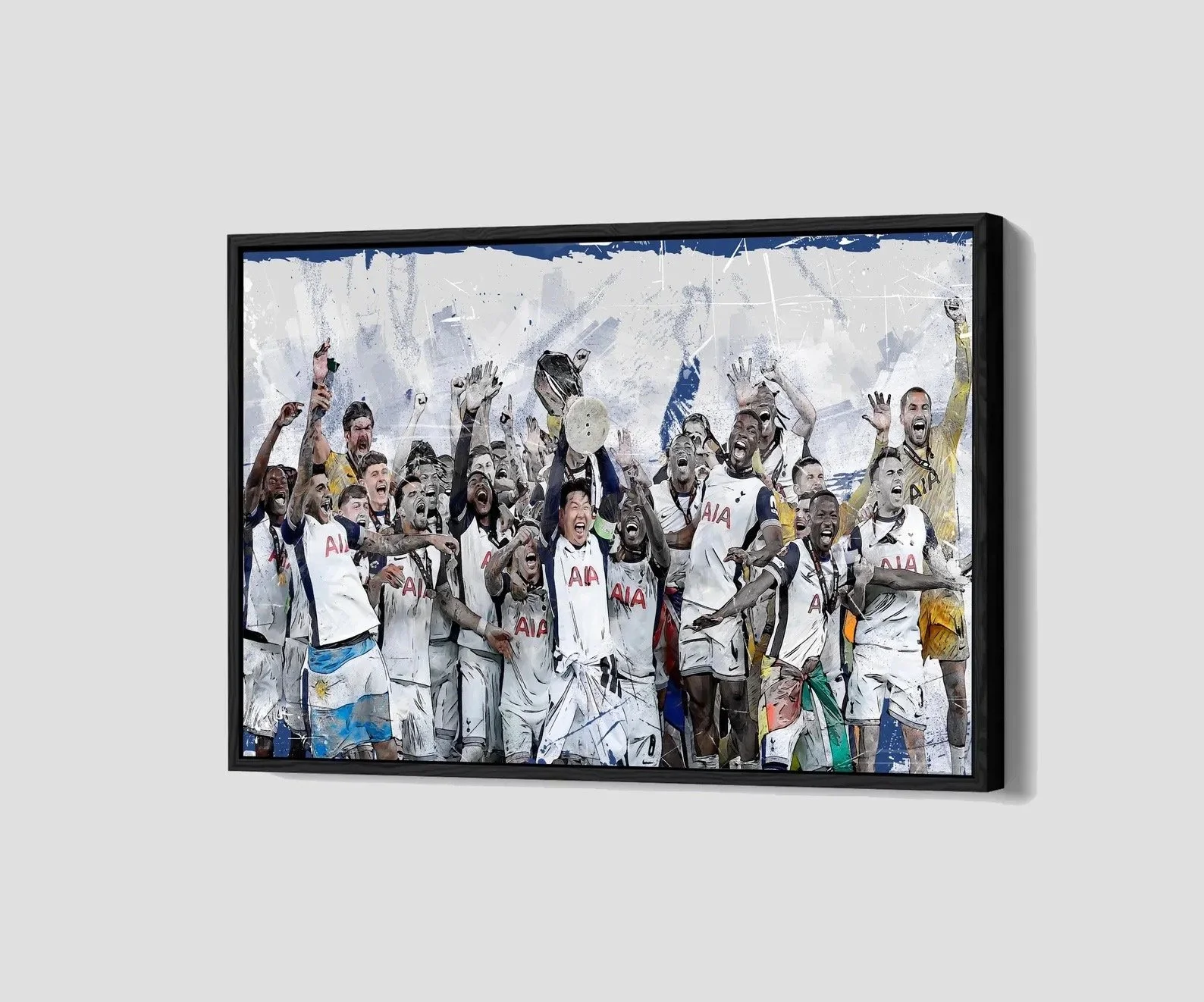 Spurs Europa League Winners 2025 Canvas Football Poster 12x18 - £55.83
