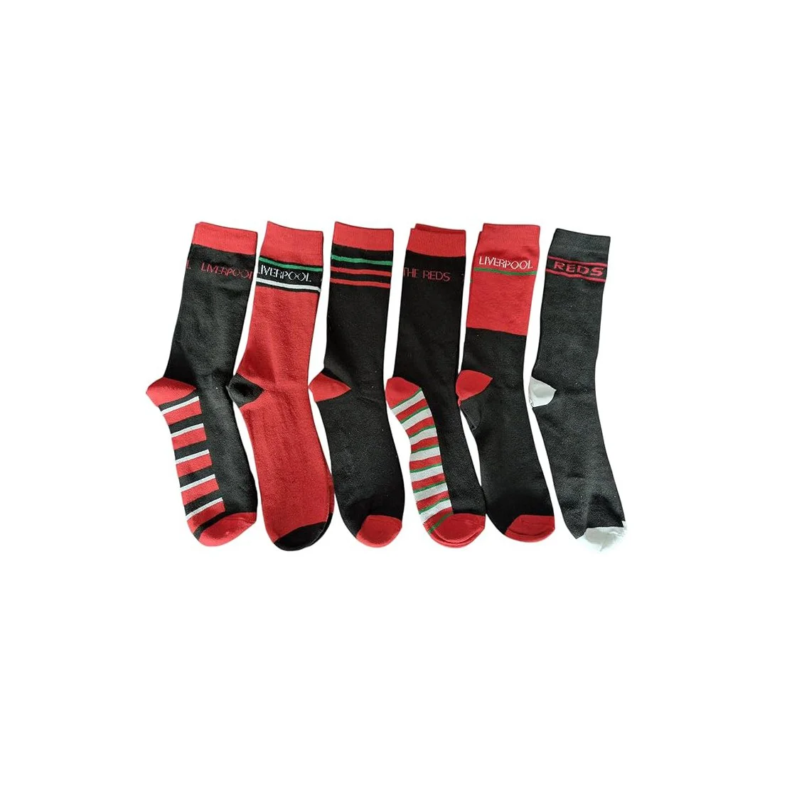 Men's Liverpool 6 Pack Socks, shoe size 6 to 11 - £12.99