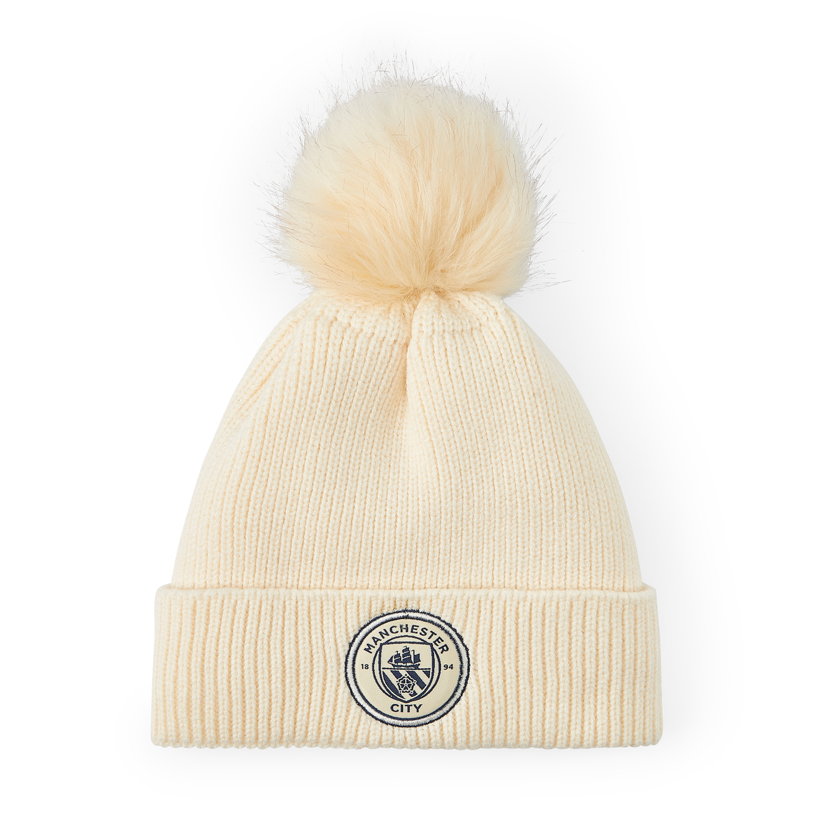 Women's Manchester City Cable Knit Bobble Beanie - £12.00