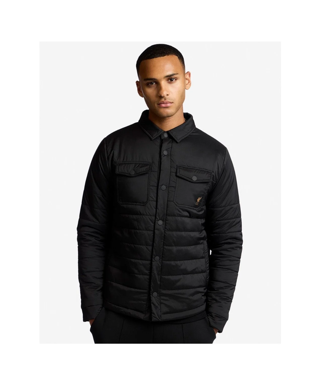 LFC Mens Padded Shacket Black - £65.00