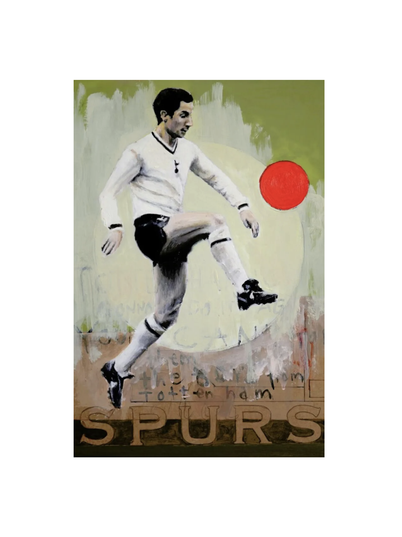 One Love | Tottenham Hotspur FC | Ossie Ardiles |  30cm x 45cm Poster Framed Wall Art - £55.95