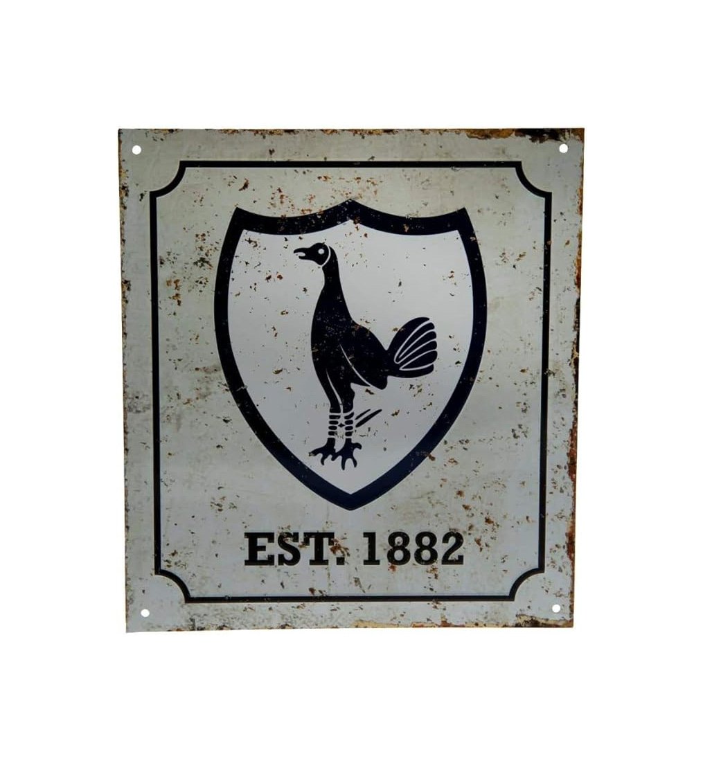 Tottenham Hotspur FC Official Retro Logo Metal Sign - £6.99 