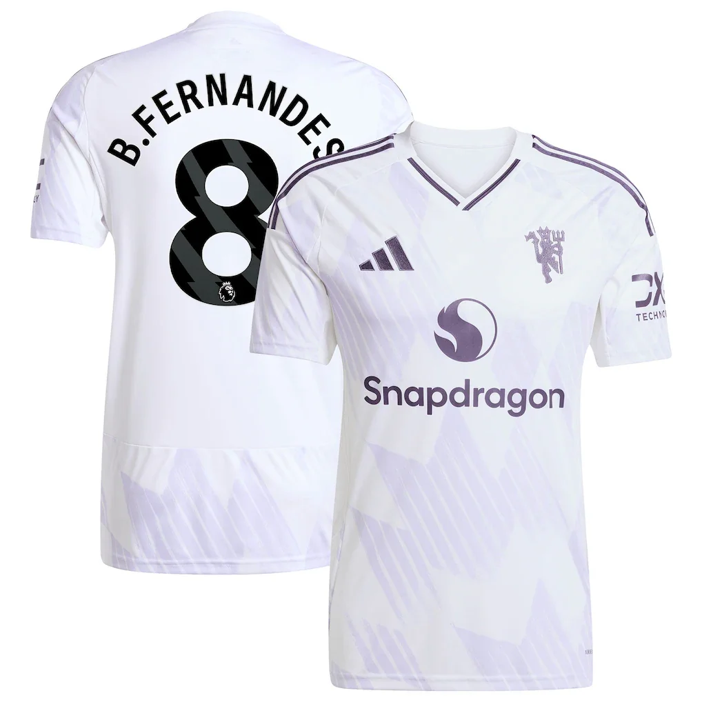 Manchester United adidas Away Shirt 2025-26 with B. Fernandes 8 printing - £100.00