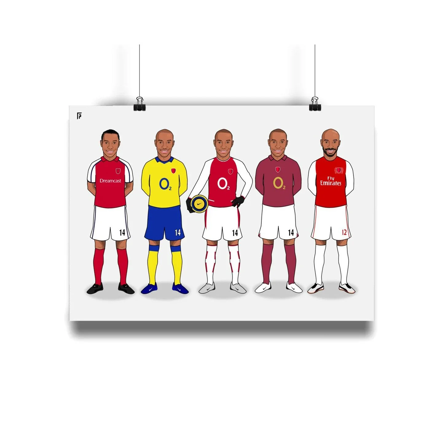 Thierry Henry Arsenal Poster | Through the Seasons A3
 £14.99 