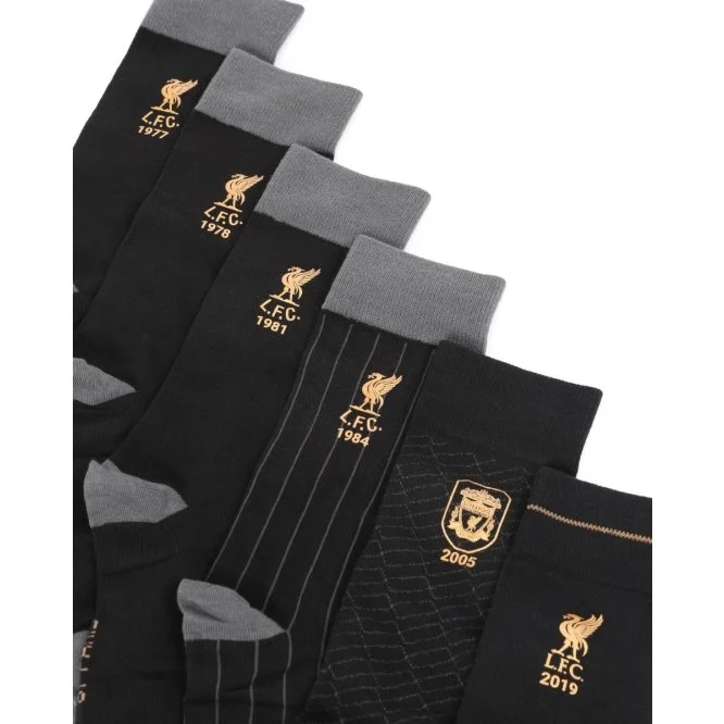 LFC Adults 6Pk European Champions Socks - £22.00