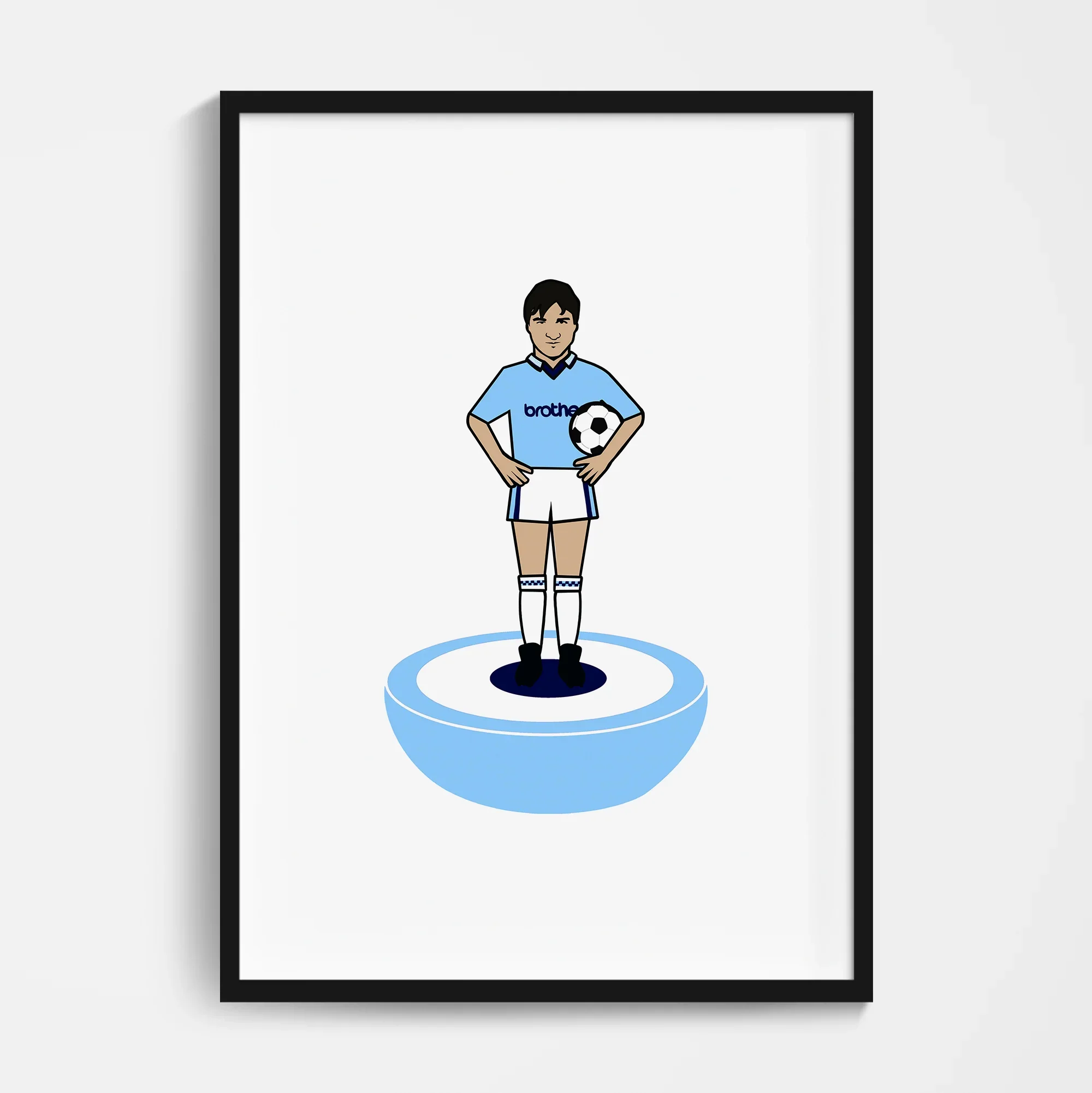 Kinkladze Table Football A3 Print | Manchester City FC - £20.00
