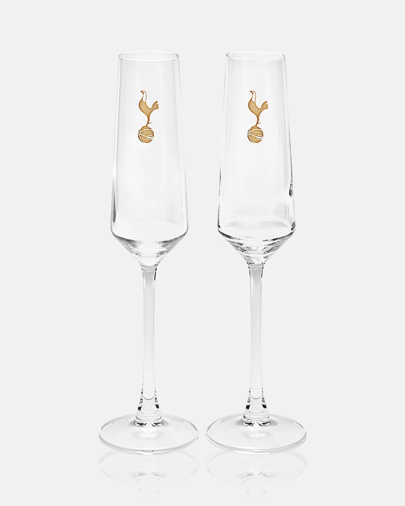 Spurs Boxed Gold Crest Champagne Flutes -  £30