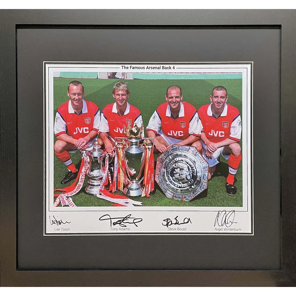 The Arsenal Back 4 Signed Photo - Framed - £195.00