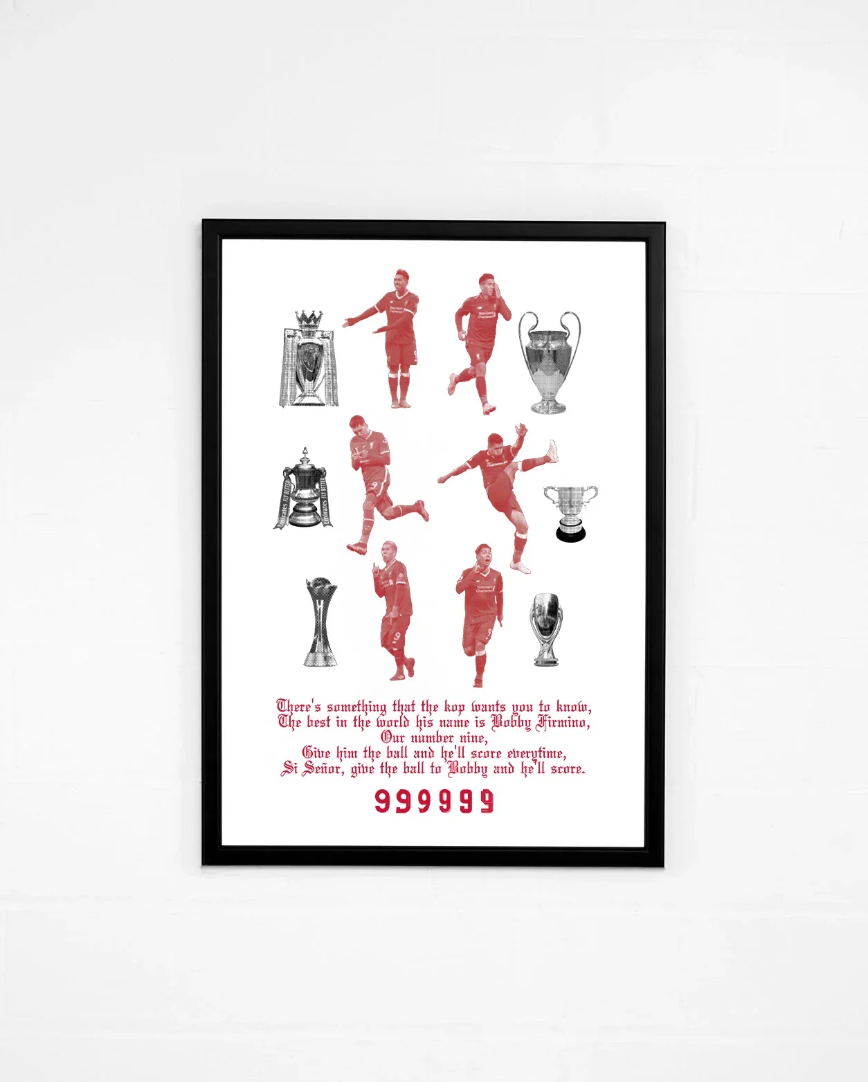 Bobby Firmino Legacy Print A4 Framed
 £20.00 