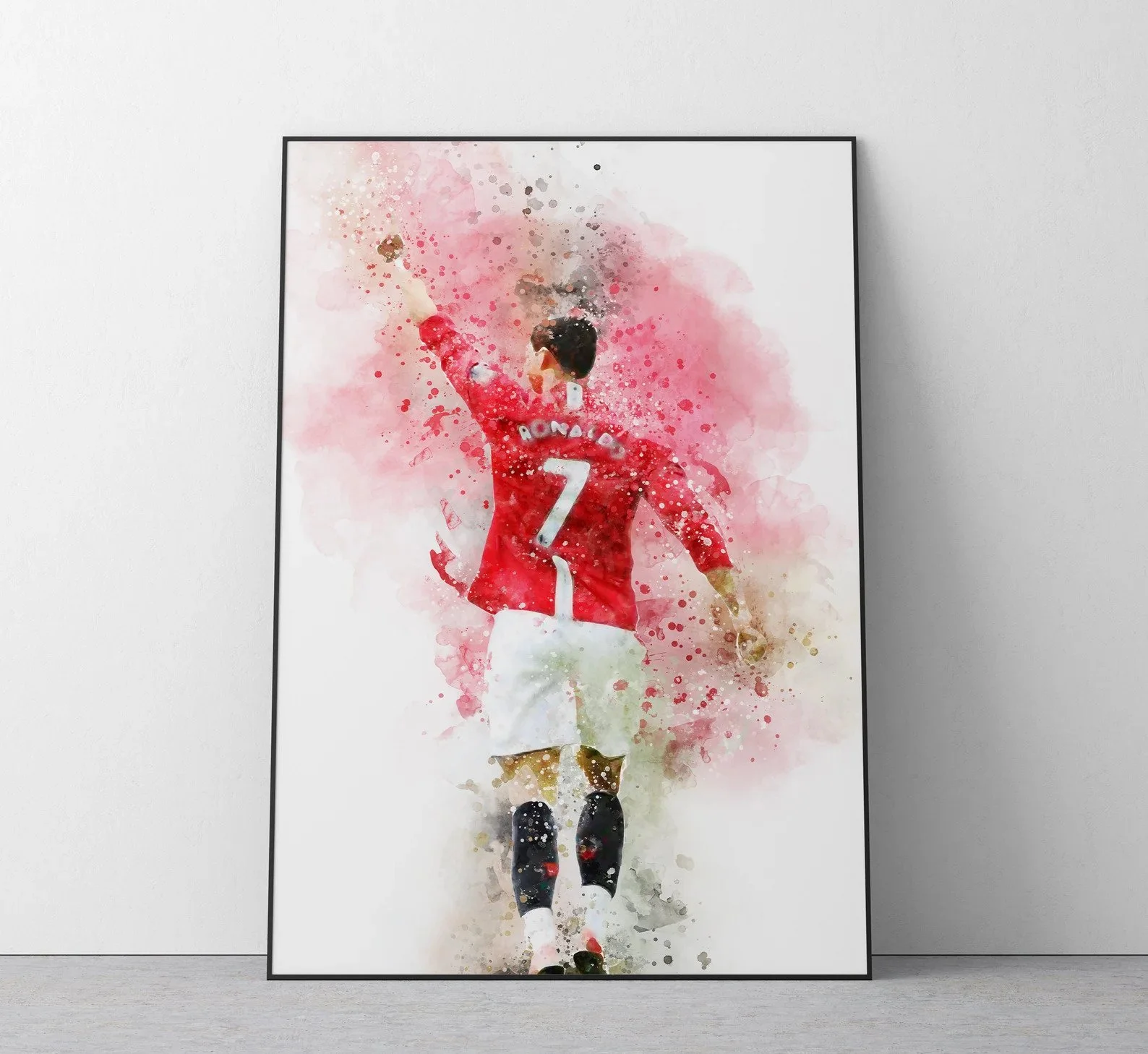 Cristiano Ronaldo Manchester United | Football Wall Art Print | A3 Unframed - £26.00