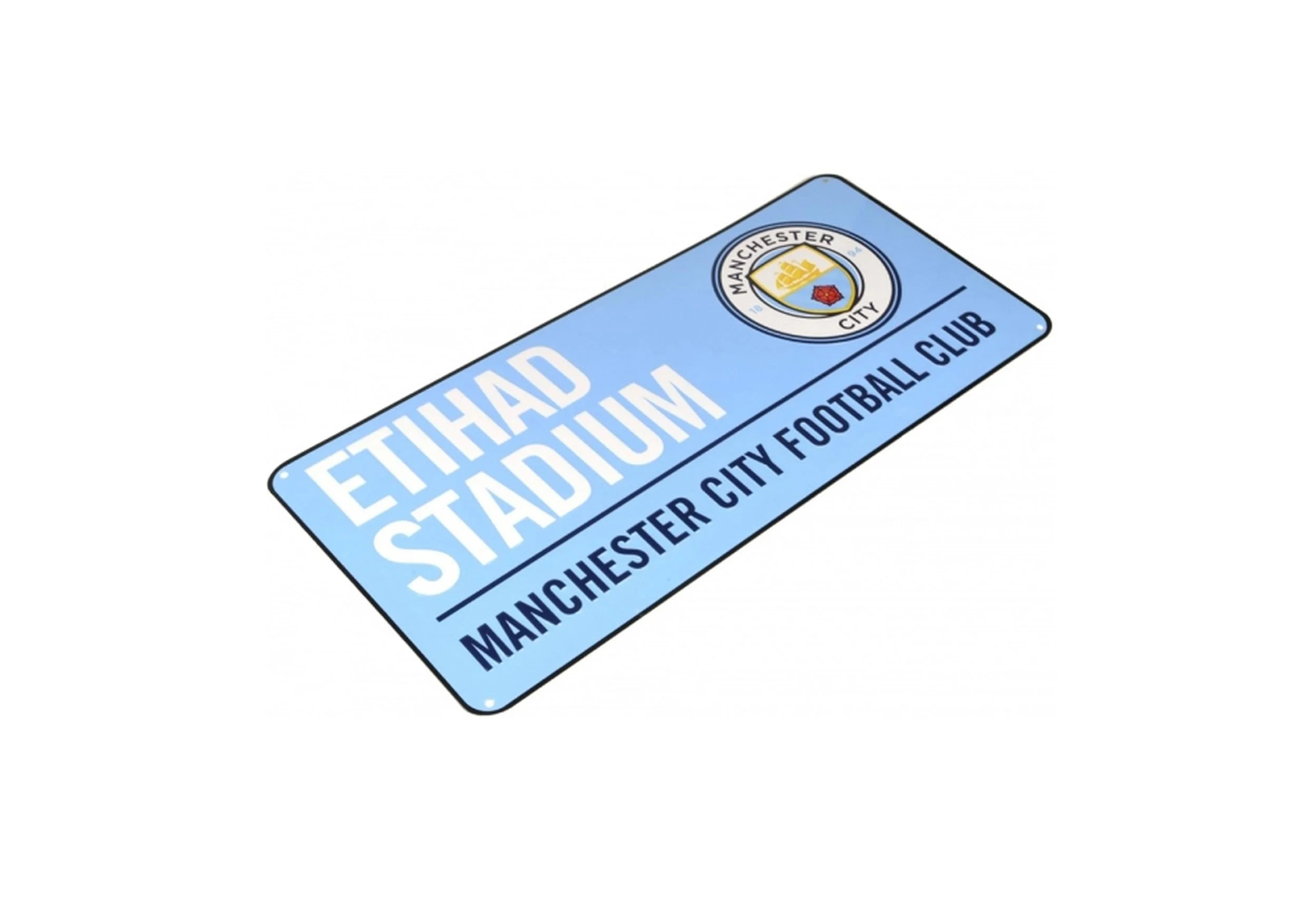 Manchester City FC Official Football Coloured Metal Street Sign - £9.95