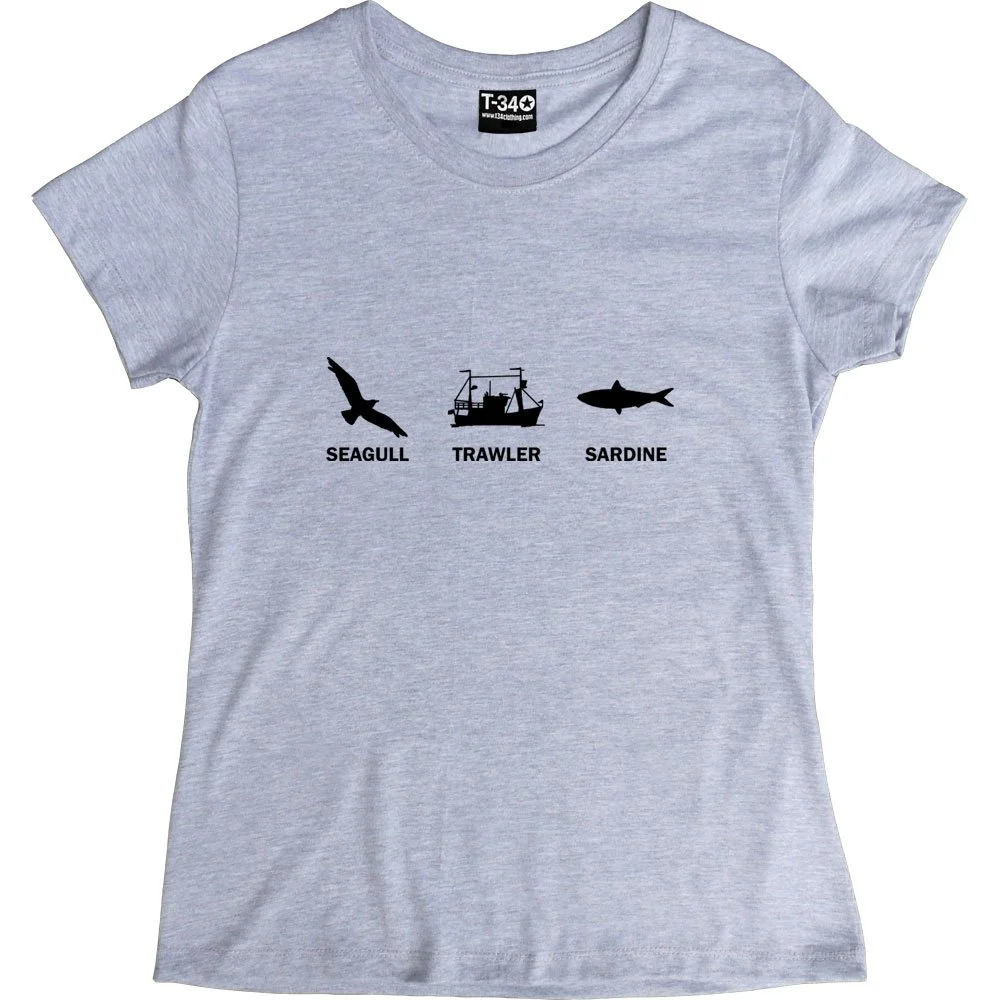 Seagull, Trawler, Sardine T-Shirt - £19.99