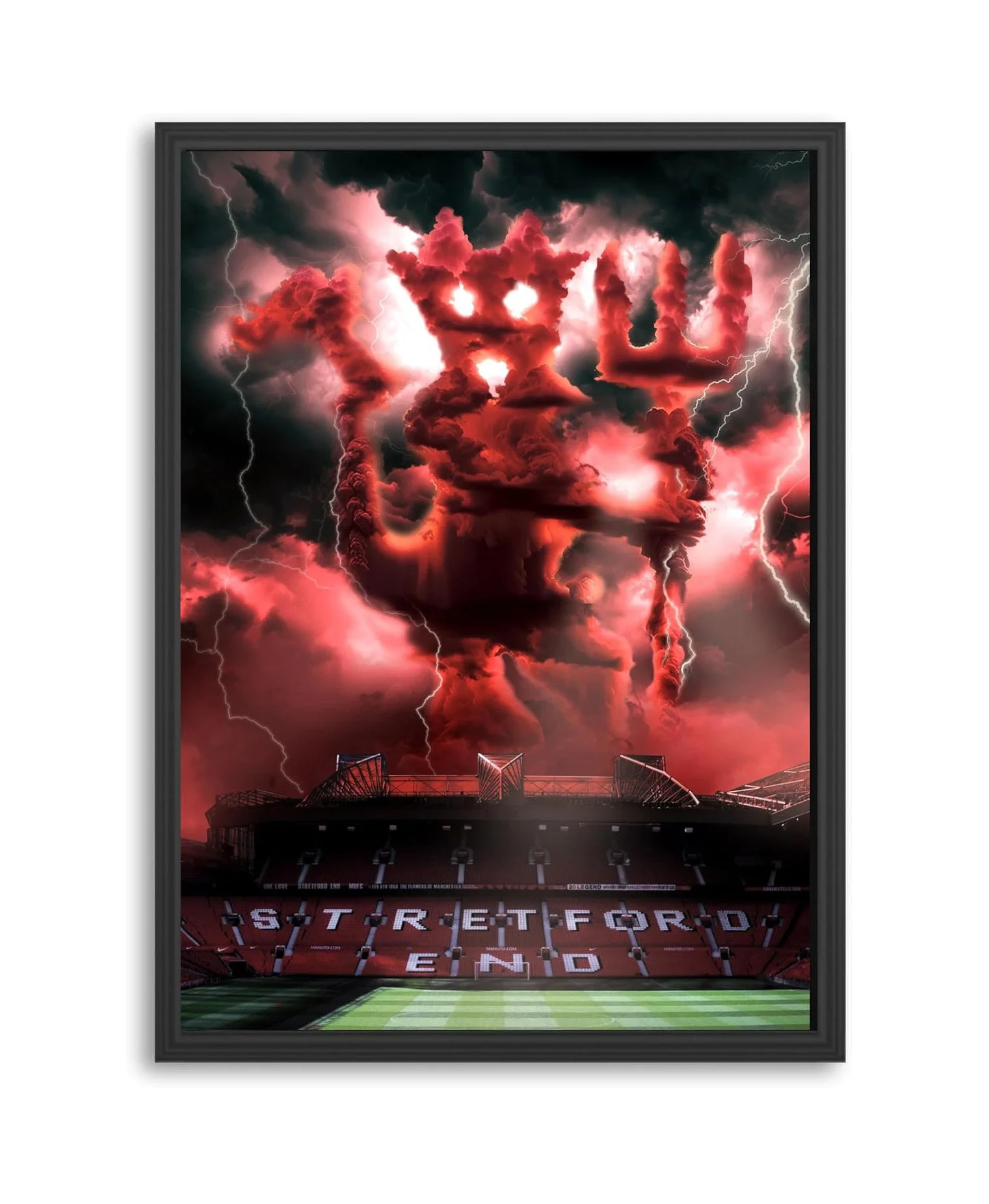 NotNiceThings Manchester United Poster FC Old Trafford Stadium Print Made from A3 Size Silk-Coated Paper A3 - £19.99