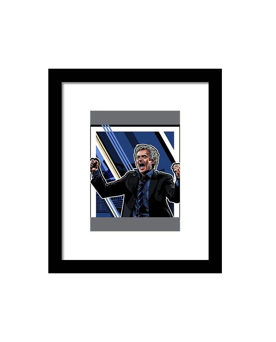 Football Coach Legend Mourinho Framed Print 6" x 8"
 £53.95 