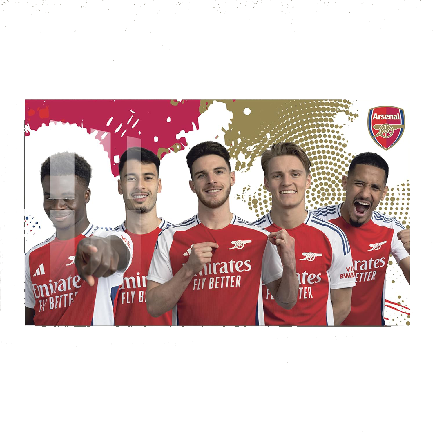 Arsenal FC Acrylic Wall Art - Medium (100cm (w) x 60cm (h) - £76.80