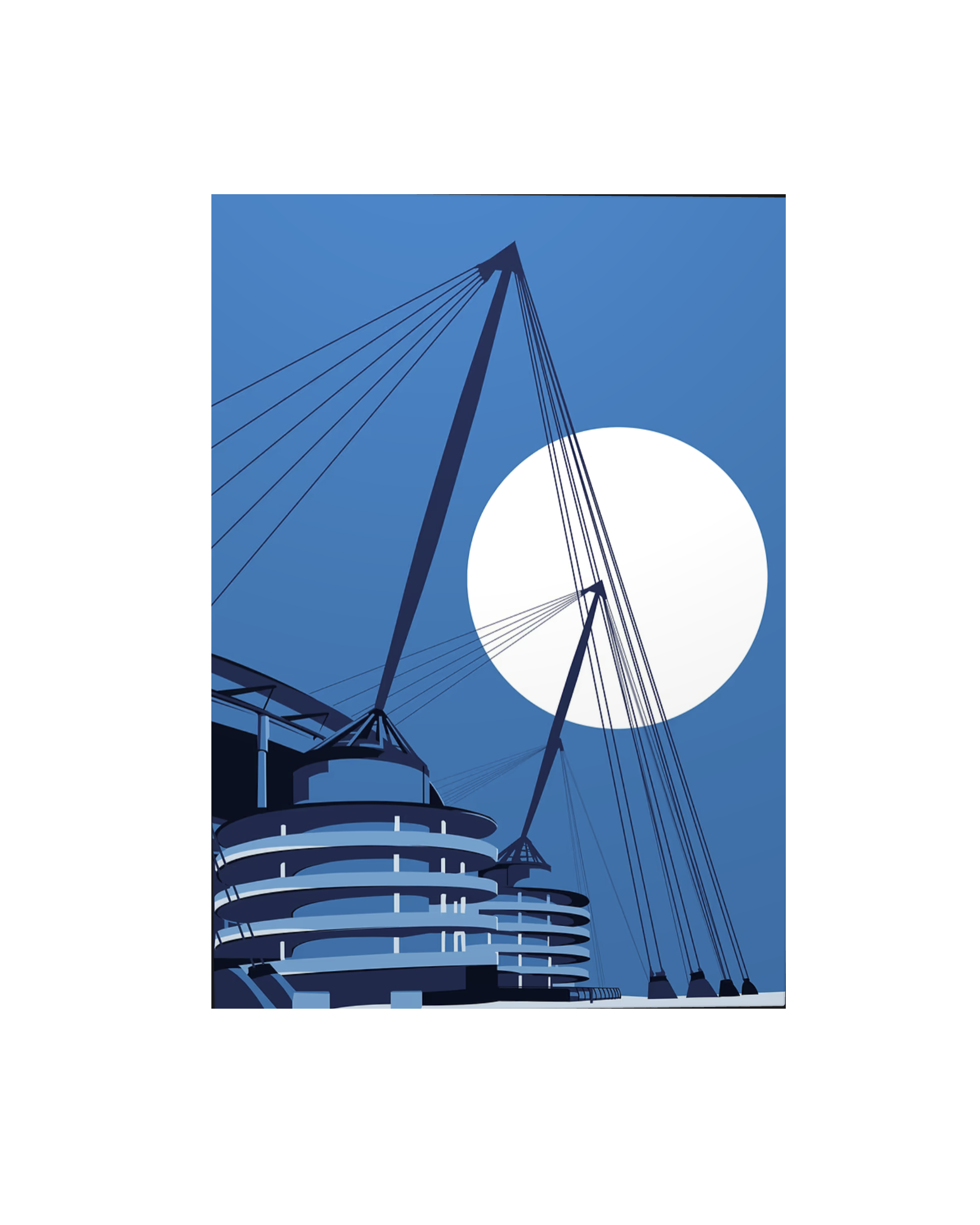 Etihad Stadium Manchester City FC Gloss 17.7" x 12.6" Metal Plate
 £49.99 