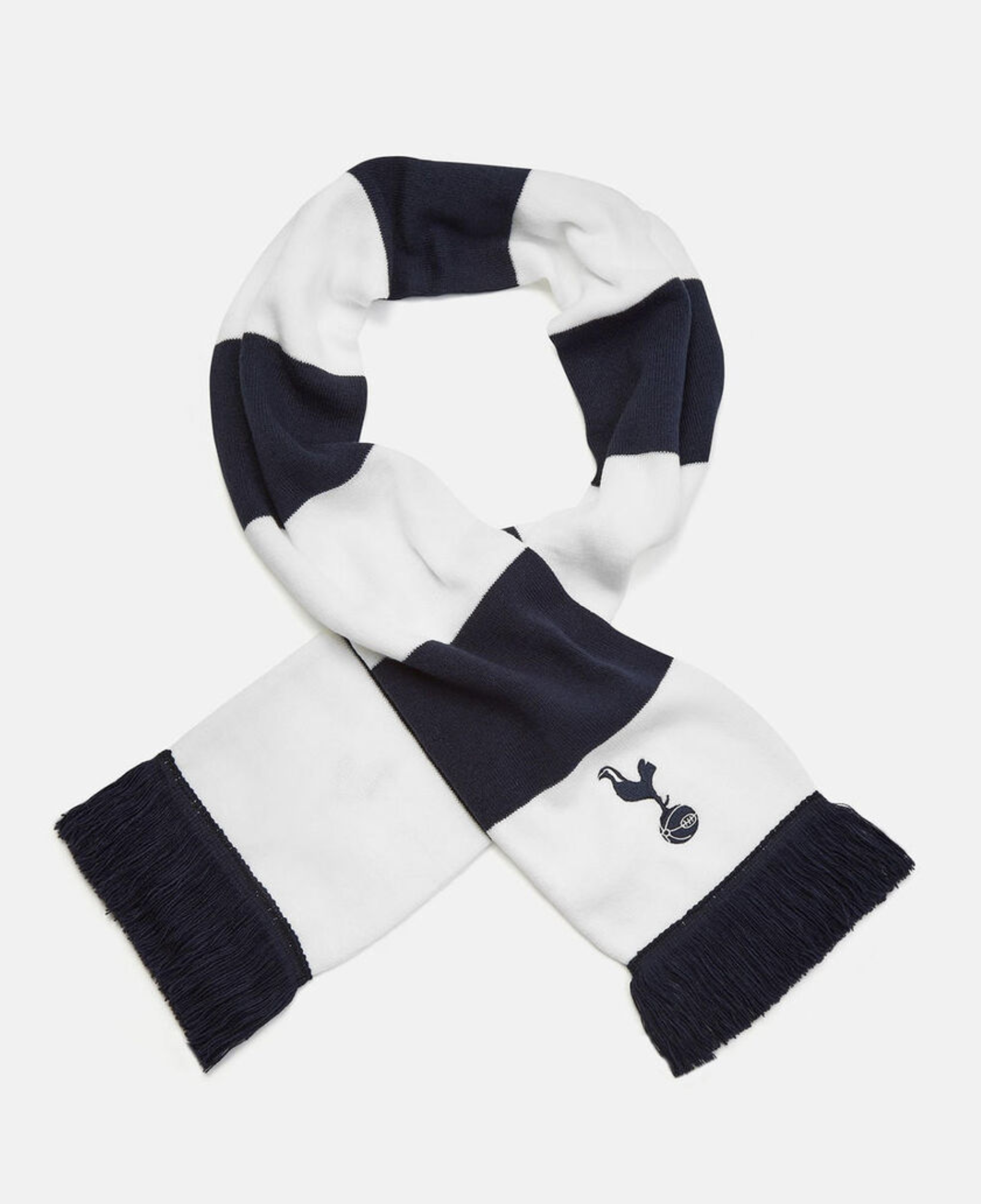 Spurs Adults Navy And White Bar Scarf - £15.00
