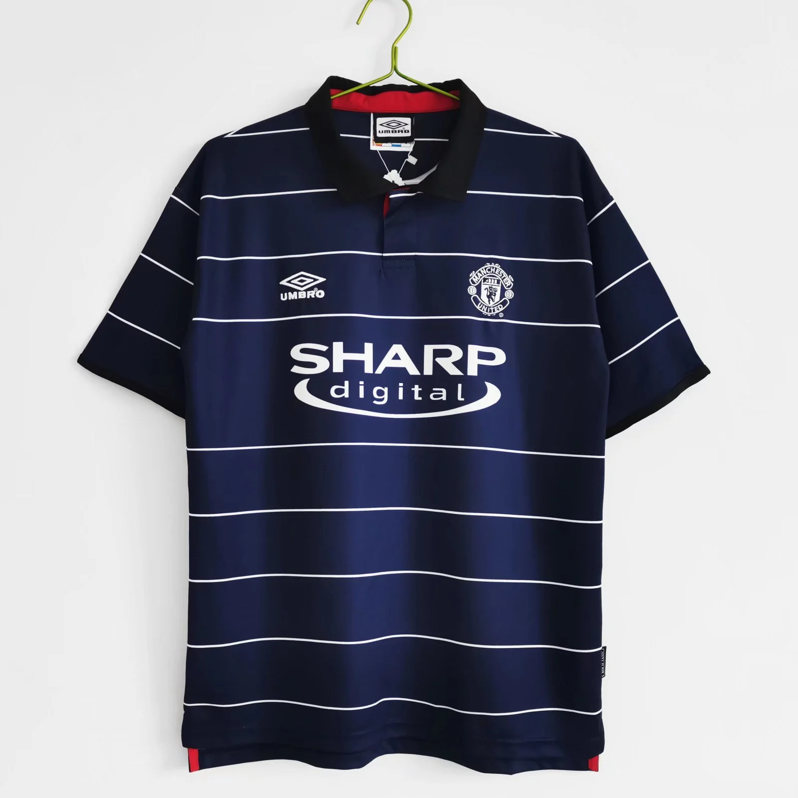 Manchester United 1999/2000 Away Retro Men Jersey - Navy - £88.54