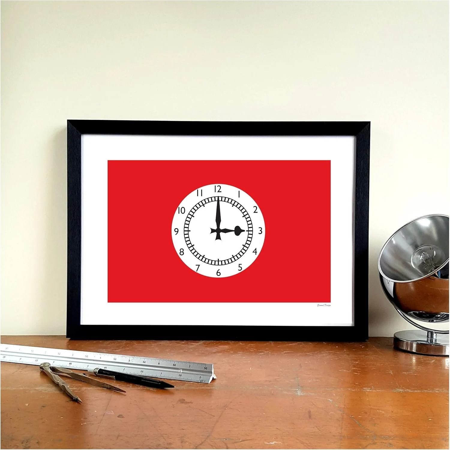 Arsenal FC Highbury Clock End Stadium Graphic Art Print - £18.99