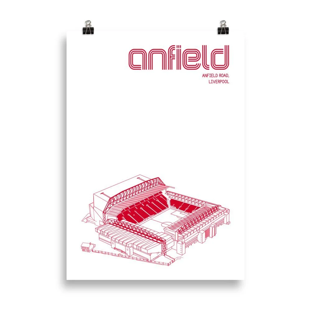 Anfield, Anfield Road | Liverpool FC | 50cm x 70cm Wall Art Poster - £22.00 
