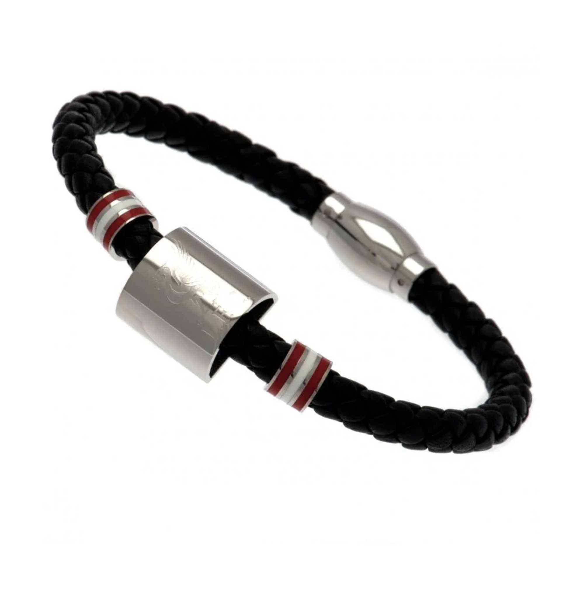 Liverpool FC Colour Ring Leather Bracelet - £37.99