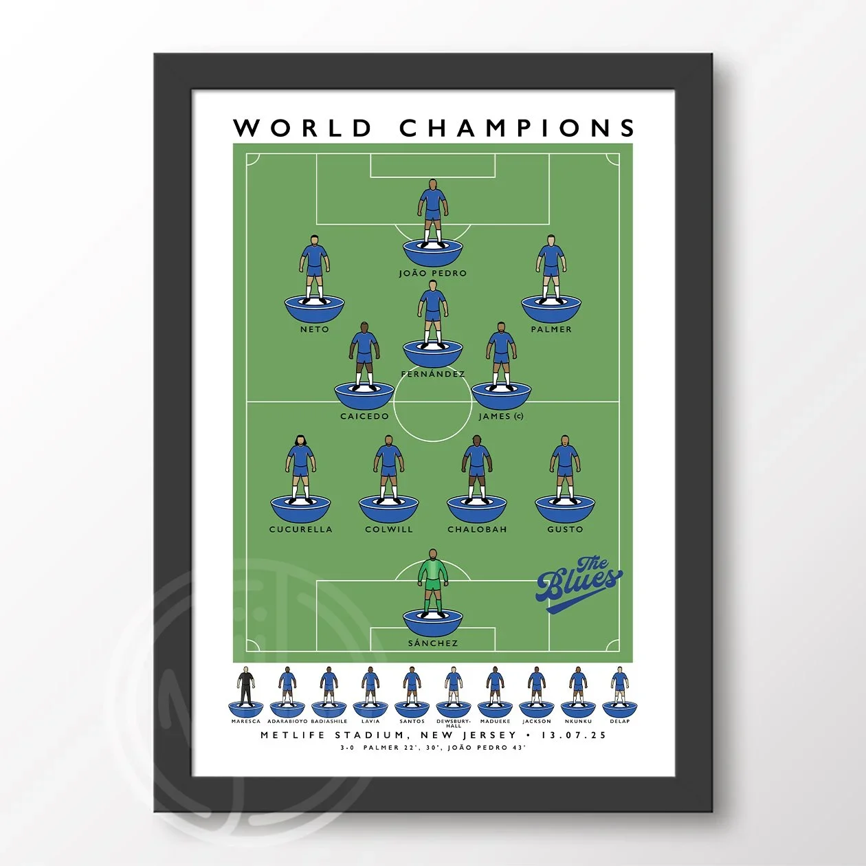 Chelsea Europa Conference Winners 2025 Poster A3 Framed
 £52.00 