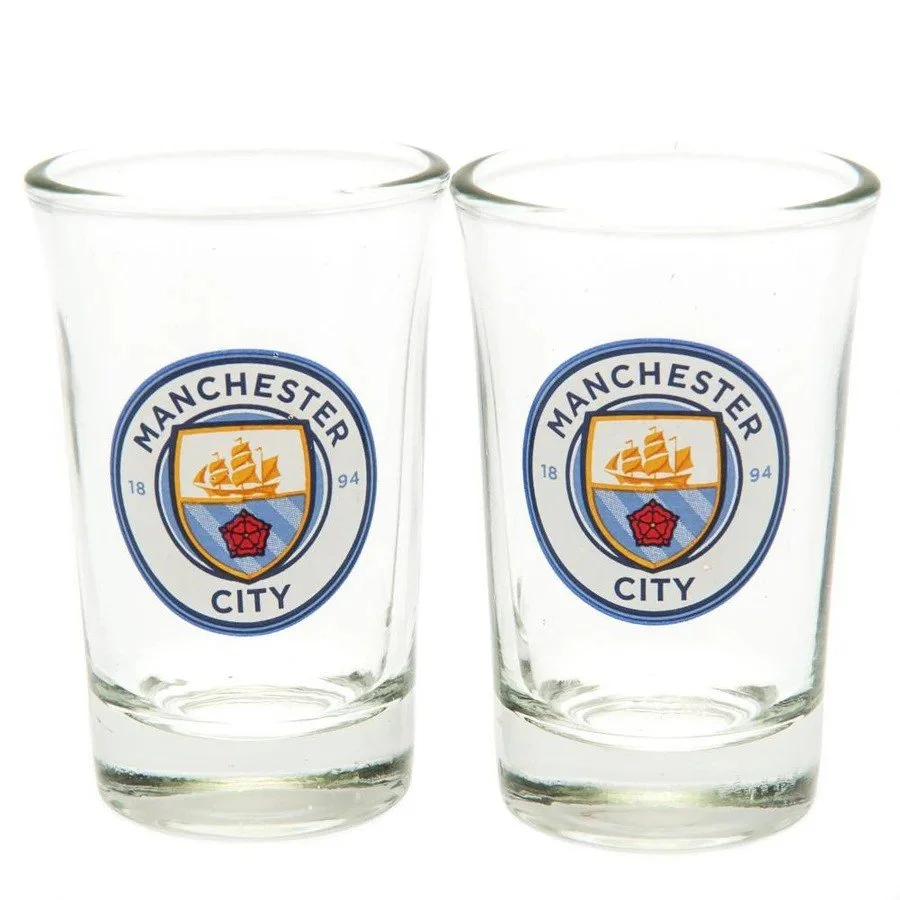 Manchester City FC 2pk Shot Glass Set - £7.99