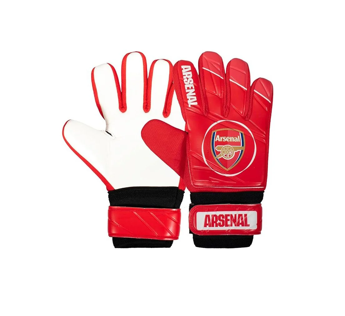 Arsenal FC Official Boys Gloves Goalie Goalkeeper Kids -£12.99
