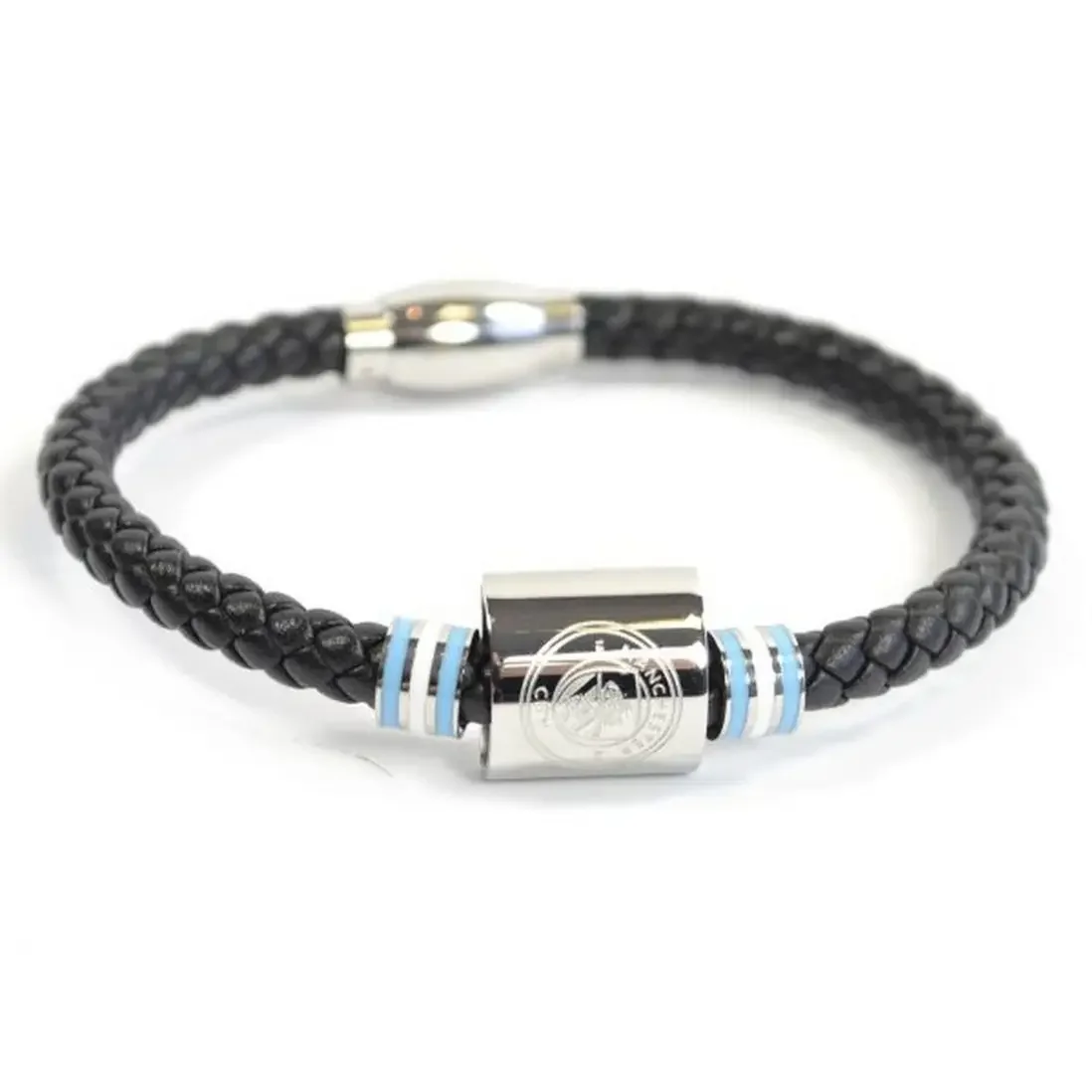 Manchester City FC Leather Colour Ring Bracelet
 £44.00 